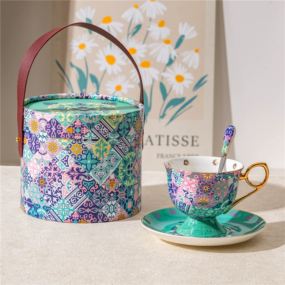 Coffee ceramic tea cup, gift box, set, style, for beloved