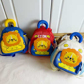 2025新款幼儿园书包卡通动物狮子图案轻便儿童防水超轻减负双肩包