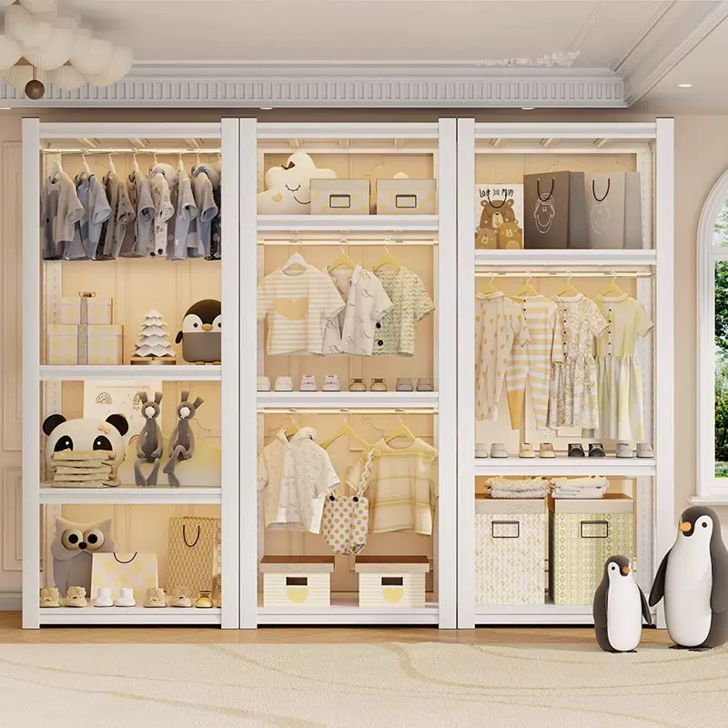 【仅架子】家用货架衣架开放衣柜衣物挂衣架钢制简易衣帽架家用款