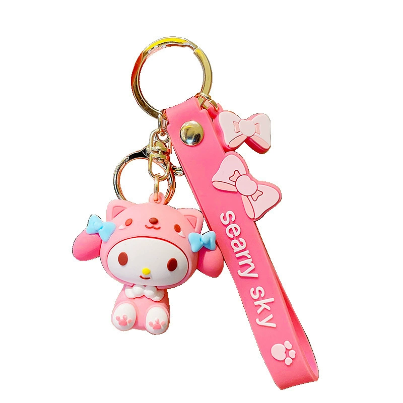 Кулон на брелке (Sanrio) Набор милых силиконовых подвесок — мягкие резиновые талисманчики, подарок на день рождения, различные персонажи