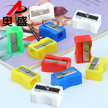 单孔小卷笔刀红黄蓝绿色儿童小学生削笔器小型手动塑料转笔刀铅笔