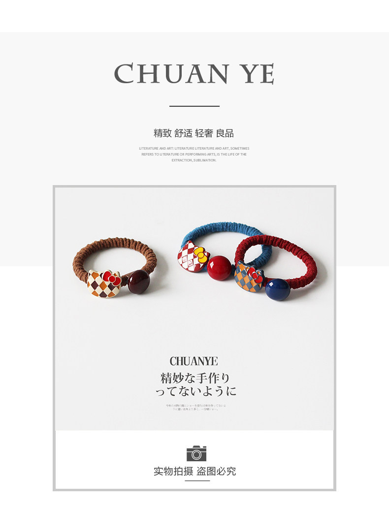 2026 French-Style Plaid Bow Tie Cat Head Small Hair Tie New Sweet and Cute High Elasticity Durable Hair Rope Hair Accessory
