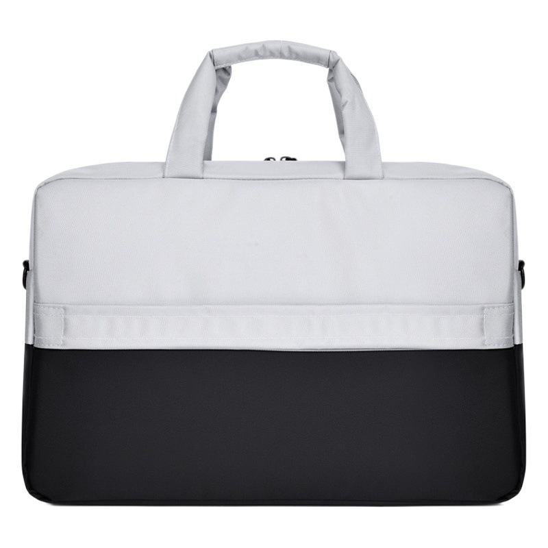 One-shoulder portable 15.6-inch laptop bag fashion stitching contrast color men's and women's welfare gift bag spot wholesale
