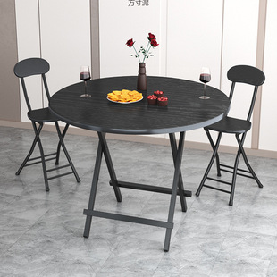 Simple Foldable Table Portable Small Apartment Dining Table Household Simple Small Square Table Dining Round Table Stall Table