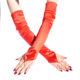 50cm Lengthened Elbow Satin Hook Gloves Women's Nylon Stretch 1920s Tea Party Retro Gloves
