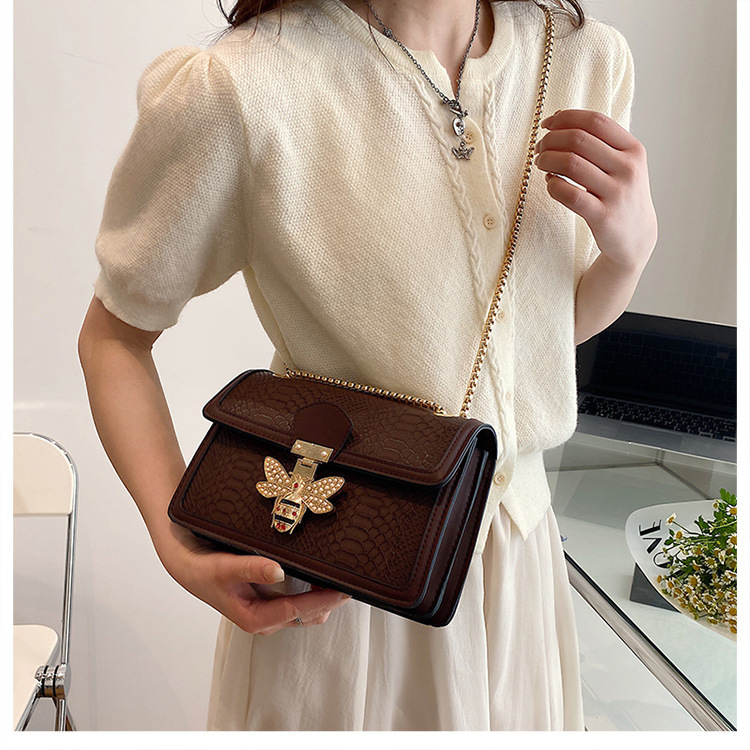Lock clasp Closure Type Single Shoulder Strap Strap Type Shoulder Bag Bags Type Women's Medium All Seasons Pu Leather Vintage Style Shoulder Bag