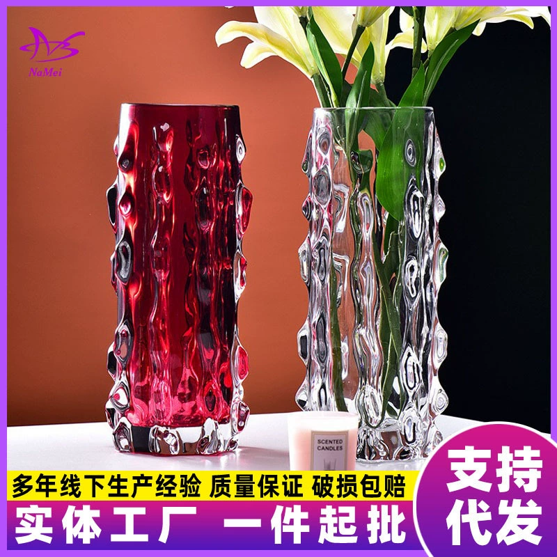 Ins стиль высококлассная Стеклянная Ваза Цветочная композиция Тюльпан Роза гидропонное устройство украшение дома украшение высокого смысла