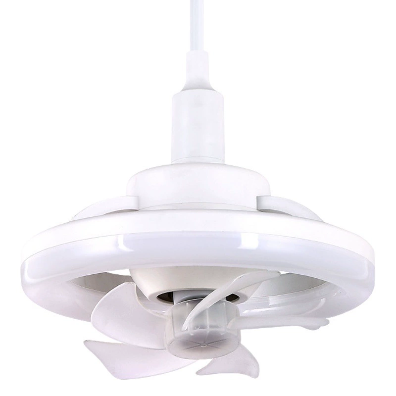 360 ° Потолочный вентилятор с подсветкой для спальни, кабинета, детской комнаты, ванной комнаты, E27, мини, 48 Вт