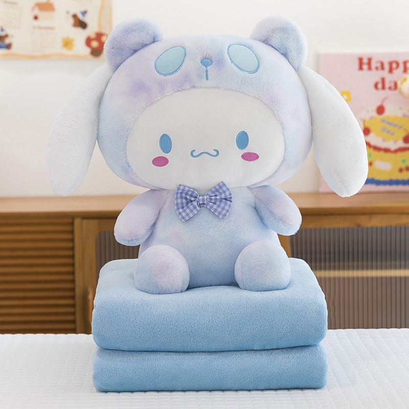 Manta de aire acondicionado de dibujos animados, almohada, edredón, almohada de siesta multifuncional dos en uno, venta directa de fábrica, comercio exterior al por mayor