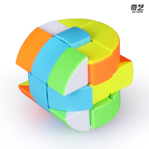 Qiyi third-order cylindrical Rubik's Cube children's puzzle fun smooth speed twisting smooth special-shaped Rubik's Cube wholesale