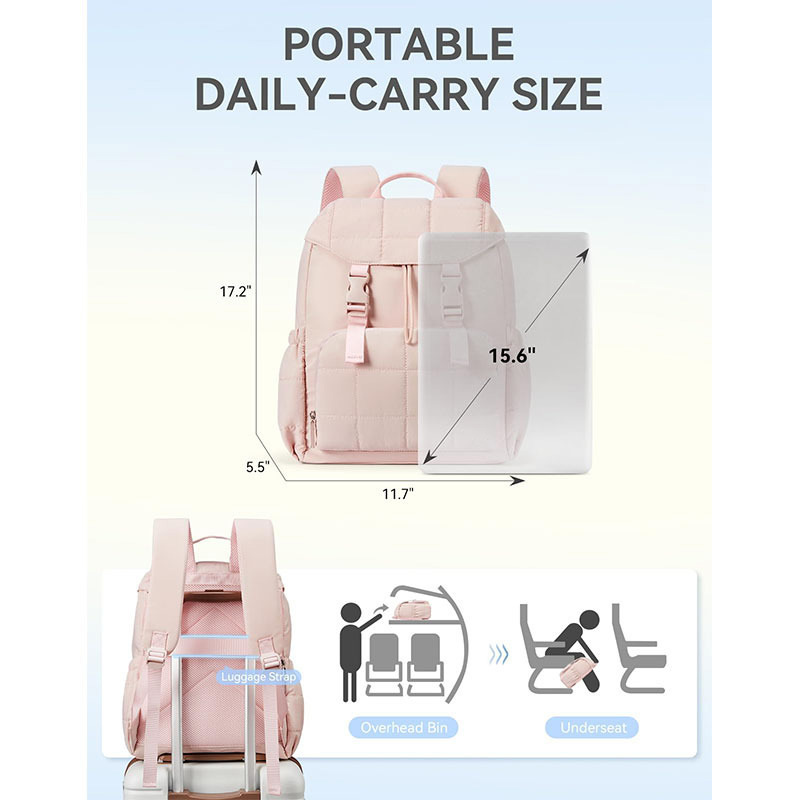 Amazon nueva mochila de mujer mochila de viaje de apertura amplia mochila de computadora mochila de cama impermeable mochila de escolares ligeros