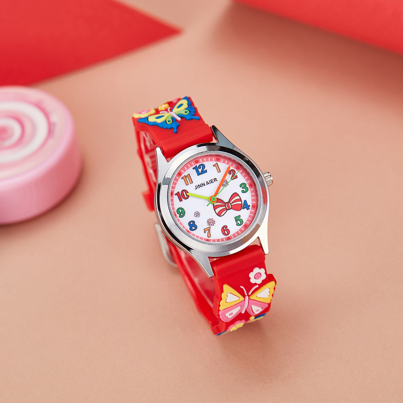可爱卡通蝴蝶女孩儿童手表学生石英防水小巧礼物韩版腕表
