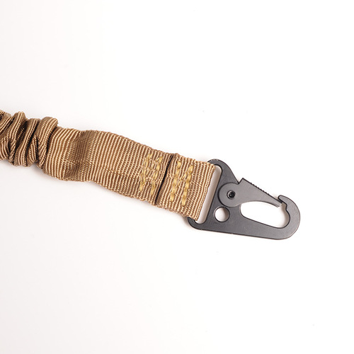 Outdoor Tactical Multi-Function Gun Rope Nylon Double Point Combat Training Shoulder Strap Black Special Training Crossbody Task Gun Belt 