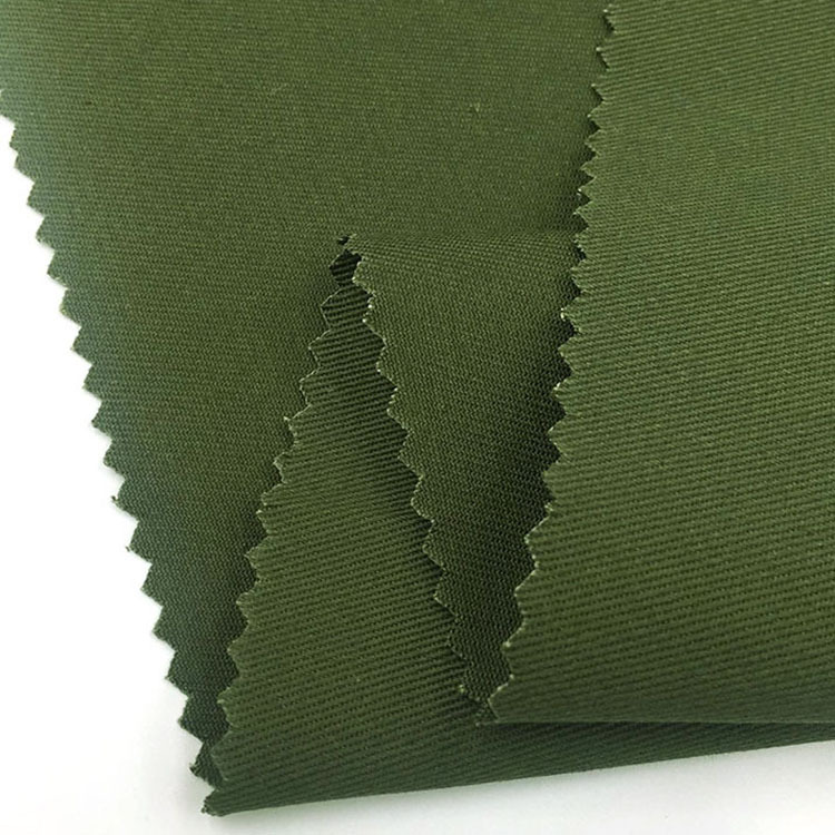 Fabricante orgánico al por mayor 100% algodón tela de twill color sólido ropa teñida image 6
