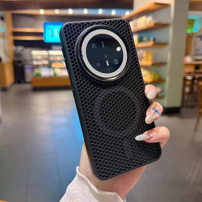 蜂窝散热磁吸适用华为Mate70Pro肤感手机壳Mate60Pro高级感保护套|undefined