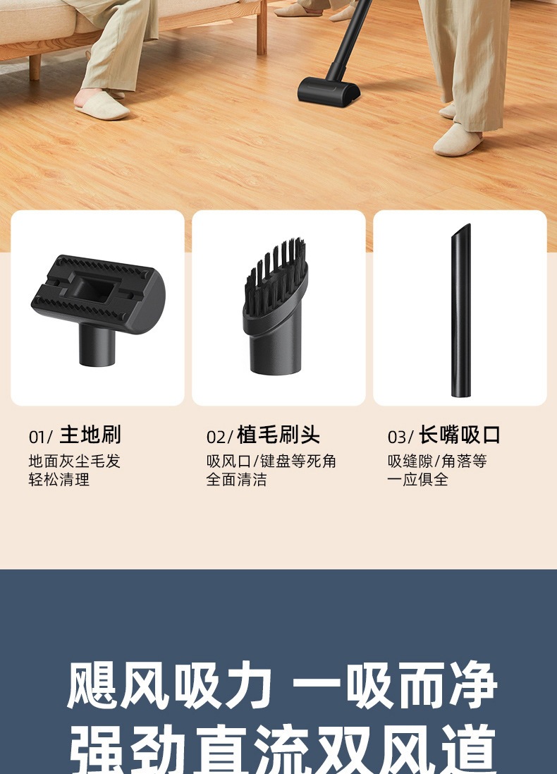 Cross-Border New Model Car Vacuum Cleaner, Handheld, Small, Household, High Suction Power, Rechargeable, Portable, Wireless, High-Power Dust Removal