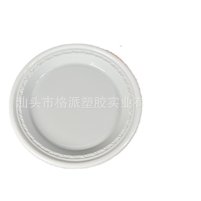 Placa desechable de 9 pulgadas Placa de fruta redonda placa engrosada fiesta disco fábrica al por mayor