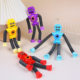 Cross-border Explosions Varied Luminous Sucker Robot Telescopic Tube Toy Novelty Decompression Stretch Tube Robot