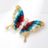 Retro painted brooch, pin from pearl, wholesale
