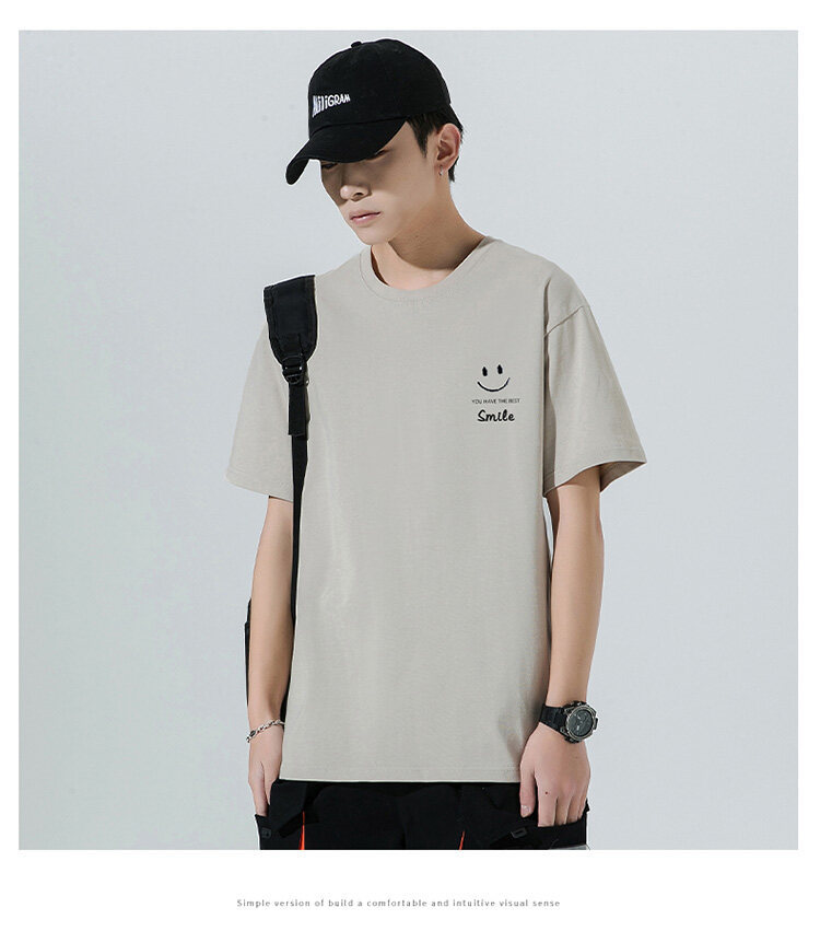 Camiseta de manga corta hombre verano plus big size gorda holgada slim hombre algodón t media manga top ice sense verano pic 12