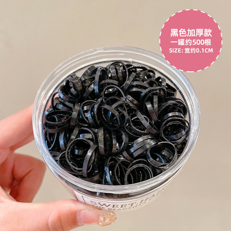 El cabello del bebé está atado, la banda elástica alta, la banda elástica desechable, la trompeta de color para niños no daña el cabello, la banda elástica pequeña