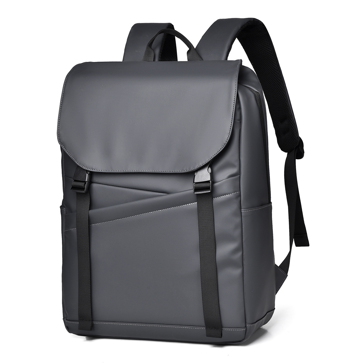 Bolsa de computadora de Negocios de ocio bolsa de hombro multifuncional para hombres bolsa de hombro de estudiantes universitarios de gran capacidad mochila tendencia mochila solapa