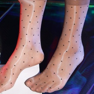 Polka dot socks leg-shaping stockings various colors suitable for all seasons comfortable casual socks all-match stockings