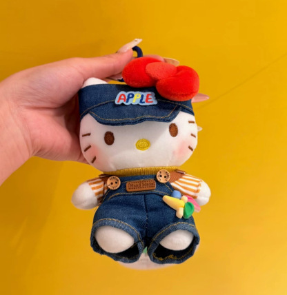 Genuino clásico KT Hello Kitty mochila bolso colgante dibujos animados lindo hellokitty llavero muñeca de felpa mujer