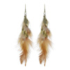 Retro earrings with tassels, boho style, wholesale