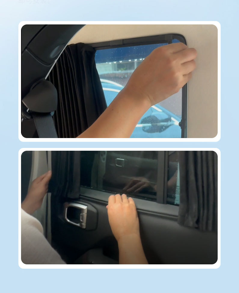 Specialized frame-type suede car sunshade for Zeekr 009, offering sun protection, heat insulation, UV protection, and privacy