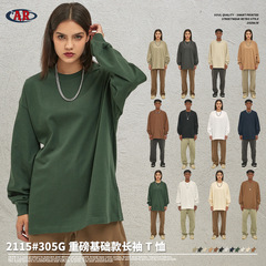 ARTIE紳士服丨2025秋冬トレンドブランド厚手305gゆったり長袖Tシャツ12色欧米純綿トップス