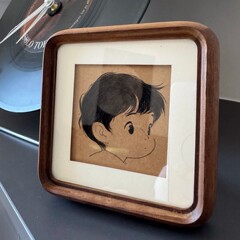 胎毛胎髪画記念品自作フォトフレーム新入生赤ちゃん満月diy赤ちゃん実木質感置物
