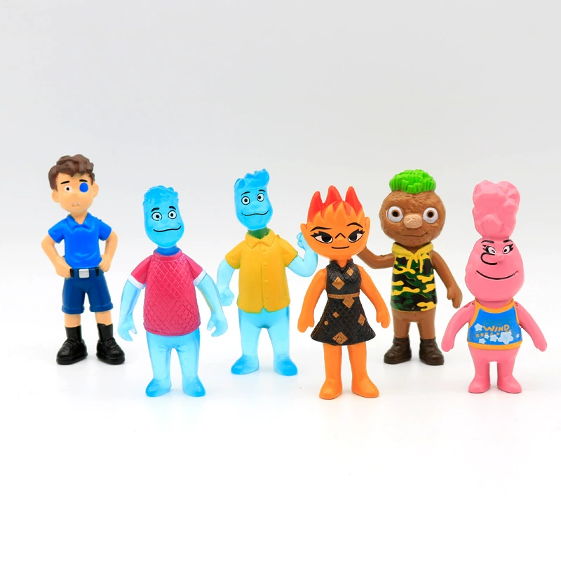Cross -border Crazy Element City 6 аниме игры периферийные игрушки ручной суглобной рукой