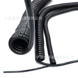 弹簧线螺旋线电力传输传旋线电缆线电源线TPU弹簧线伸缩电源线