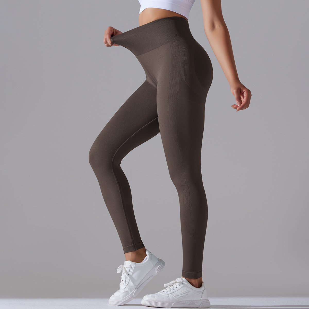 Style Moderne Style Simple Couleur Unie Nylon Mélange De Coton Actif Bas Leggings display picture 130