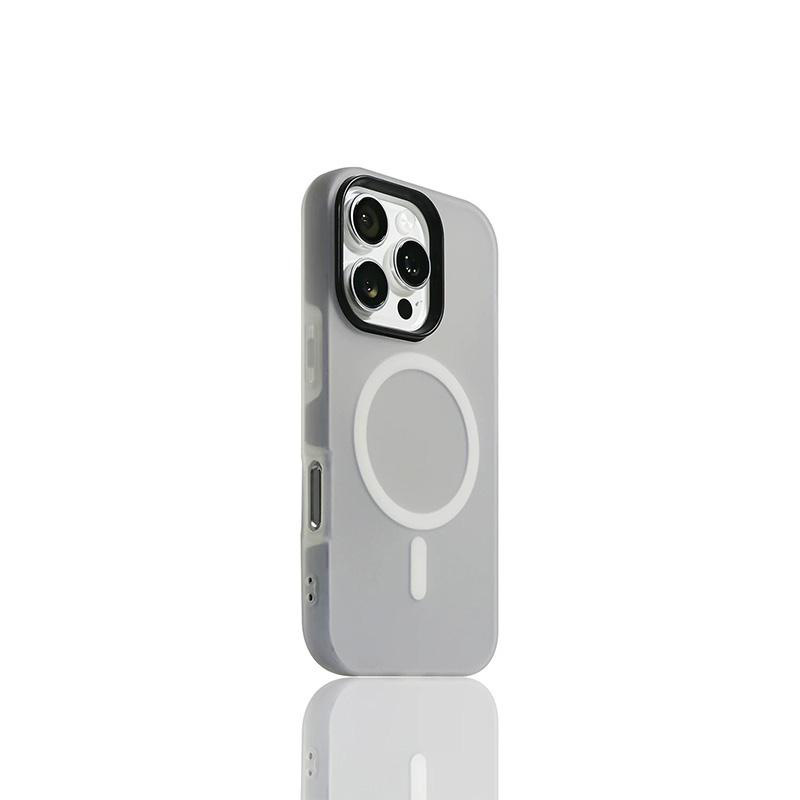 肌に優しい磁気吸引ゼリーシェルツーインワン Apple 16 携帯電話ケース iphone15 保護カバー 14 大穴落下防止|undefined