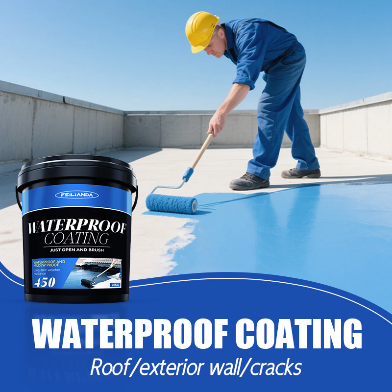跨境专供FLD高性能防水胶补漏材料屋顶涂料防漏房顶沥青防水漏水