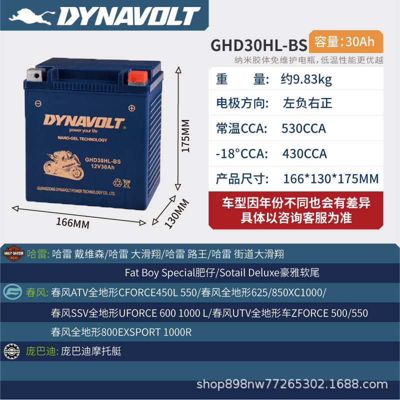 Scooter 125 Original — BMW Power supply, ignition system accessories - ghd30hl-bs-size-166130175mm-top-capacity-30a