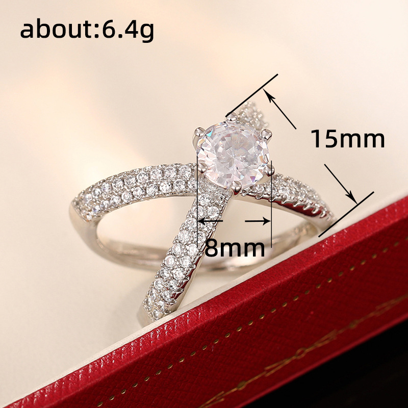 Cao Shi's Light Luxury and Unique Design New for Women's Fashion Personality Cross Style Hot selling Ring_voghion.com