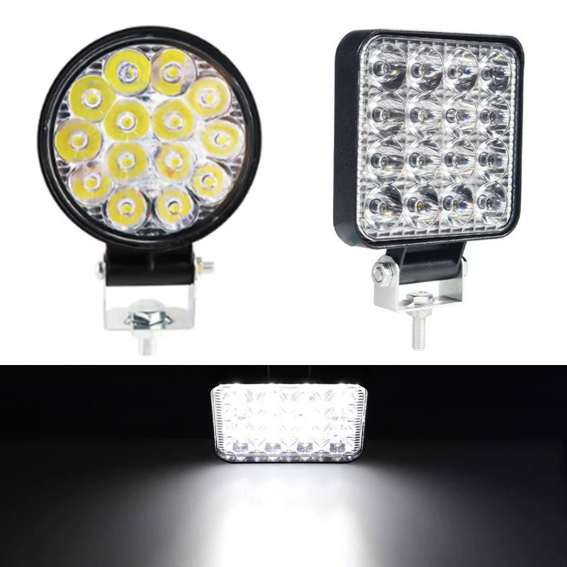 Источник производителя алюминиевый светодиодный рабочий фонарь квадратный модифицированный светильник на крыше внедорожный прожекционный свет на открытом воздухе подсвеченный водонепроницаемый фары