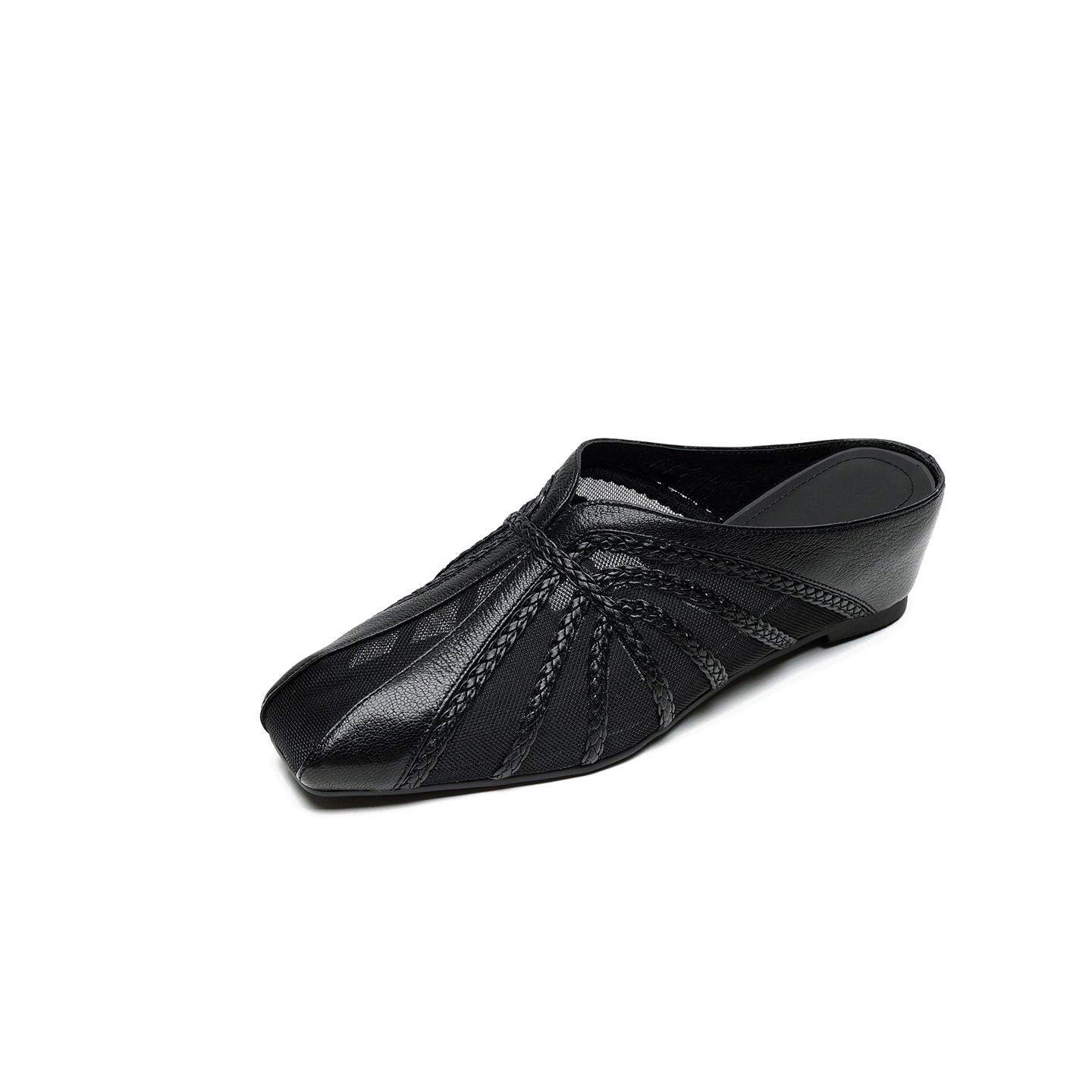 Sandal cao gót nữ mũi nhọn quai chéo gót 5 cm phong cách Hàn Quốc — đen chi tiết 26