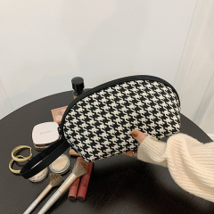 Manufacturer produces new houndstooth cosmetic bag cosmetic bag travel storage cosmetic bag set mobile phone bag drop shipping