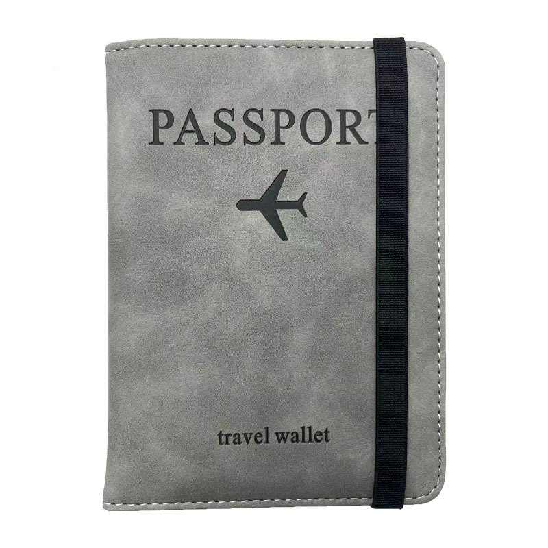 Passport Cover PU Travel Wallet, Universal Handheld Protective Case, 15 × 11 cm, Multi-Color