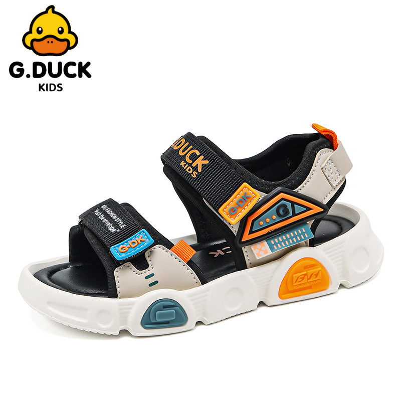 Zapatos de playa de la marea de niños nuevos zapatos de playa de verano ocio playa 661252025 niño amarillo pequeño y mediano pato deportivo frío