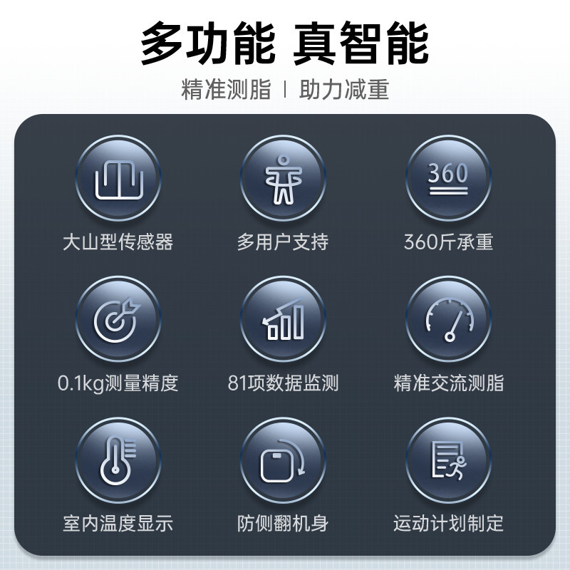 Konka household small high-precision body fat scale durable rechargeable smart Bluetooth human fat electronic scale