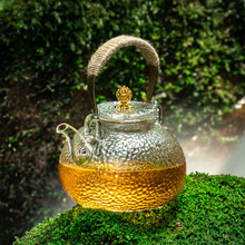 JUD5耐高温玻璃泡茶壶家用煮茶炉老式养生花茶提梁壶茶水分离烧水