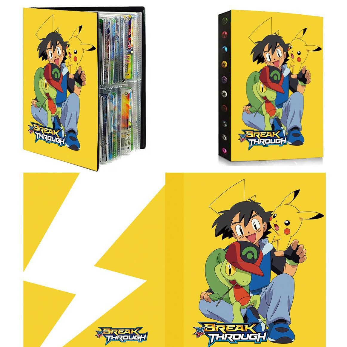 Tarjeta de bebé mágica libro de colección de tarjetas libro de bolsillo monstruo mascota elfo pikachu pack 240 tarjetas se pueden enviar en nombre