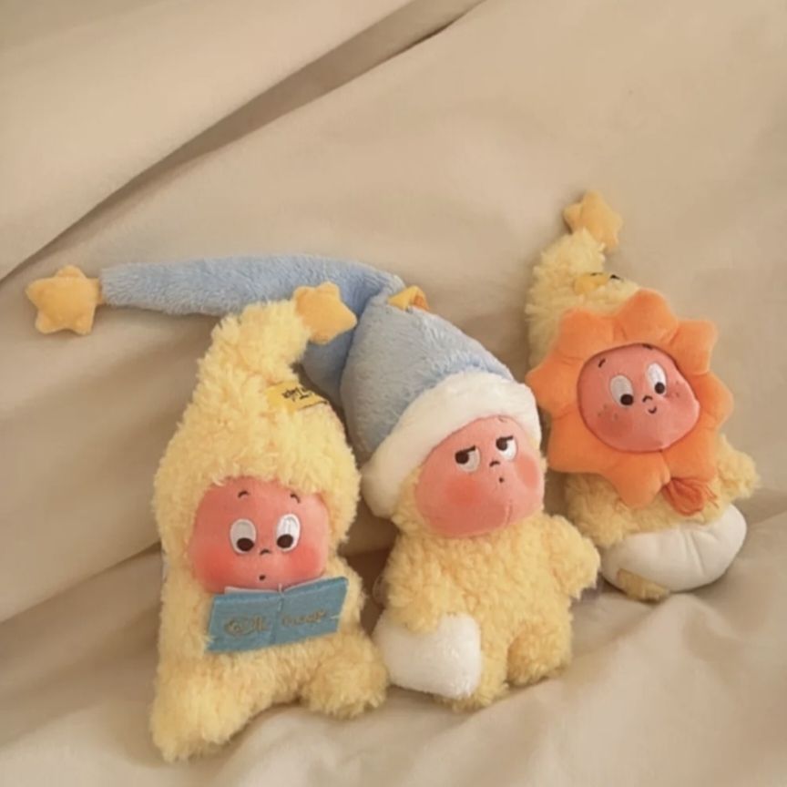 Starman serie pequeño bostezo pequeño sol paquete colgante Bubble Mart lindo muñeca muñeca regalo de cumpleaños