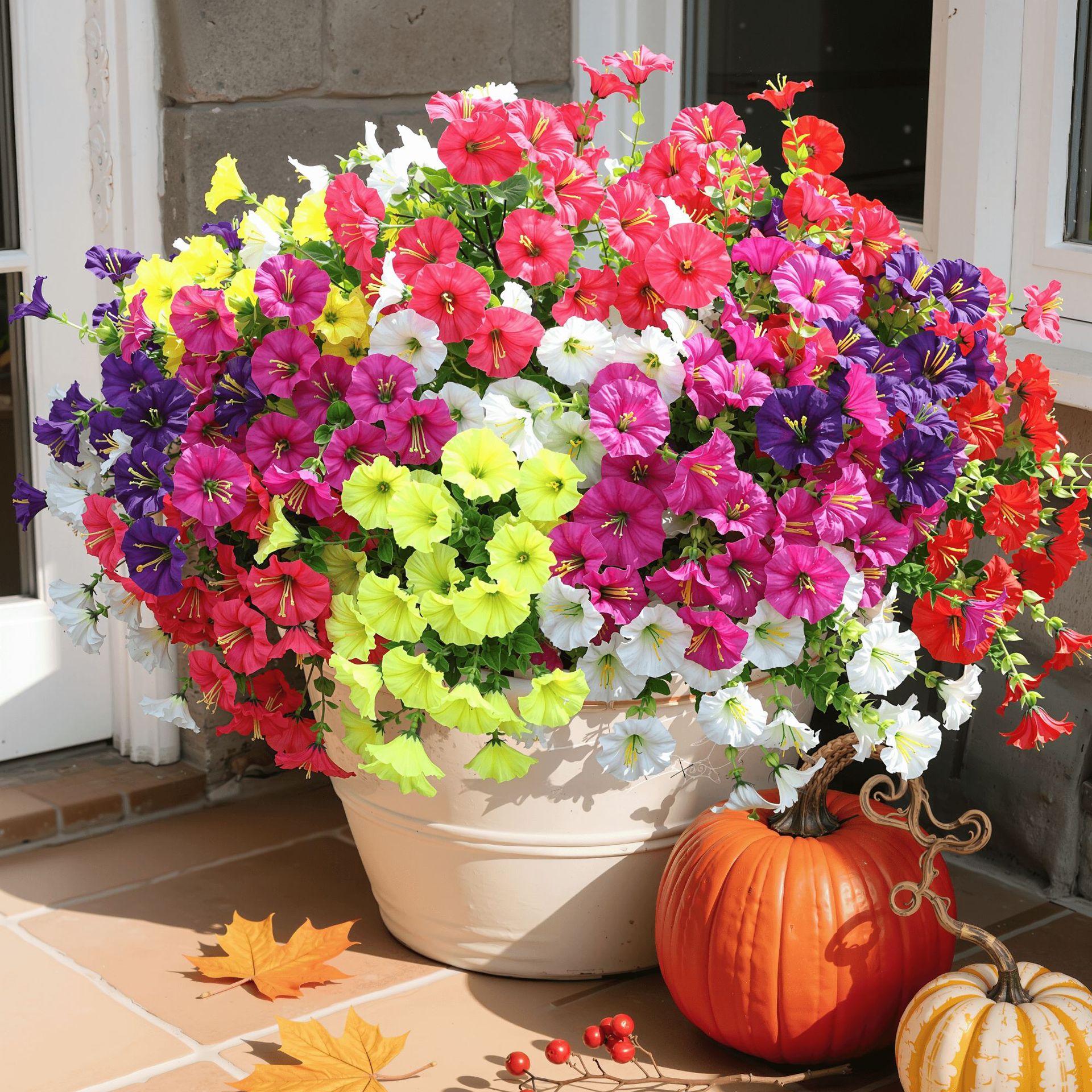 Amazon Artificial Eucalyptus Morning Glory Morning Glory Fake Flower Pastoral Home Scene Layout Decoration Factory Wholesale