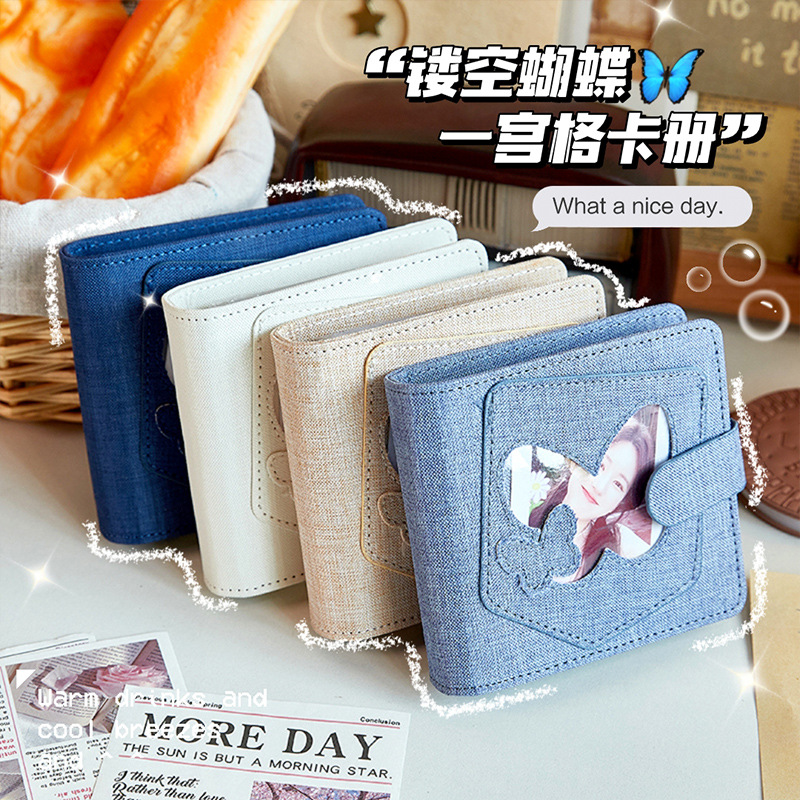 Tarjetas de mariposa hueca ins alto valor de la cara un GongGe álbum de fotos volantes de chicas 3 pulgadas tarjetas foto álbum